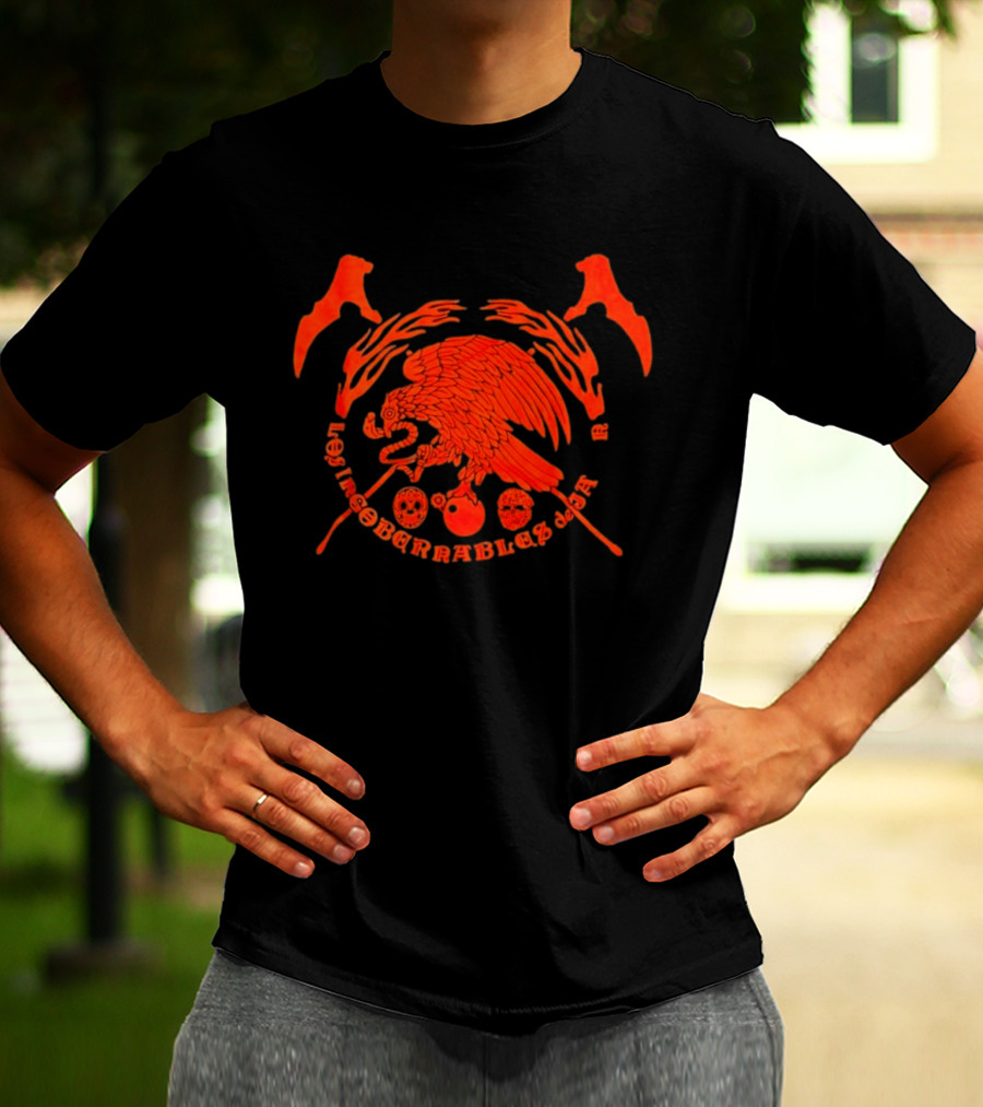 Mexican Eagle Los Irreborrables De Japor Skull T-Shirt