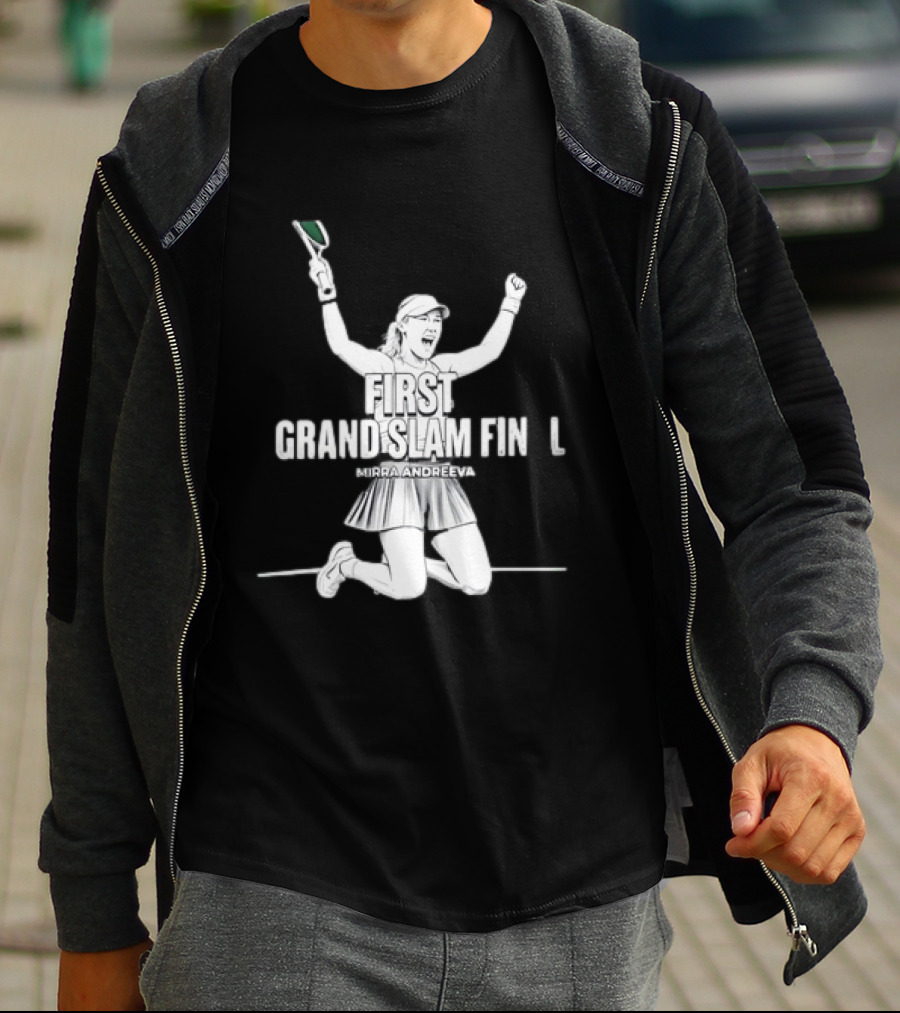 Mirra Andreeva First Grand Slam Final Celebration T-Shirt