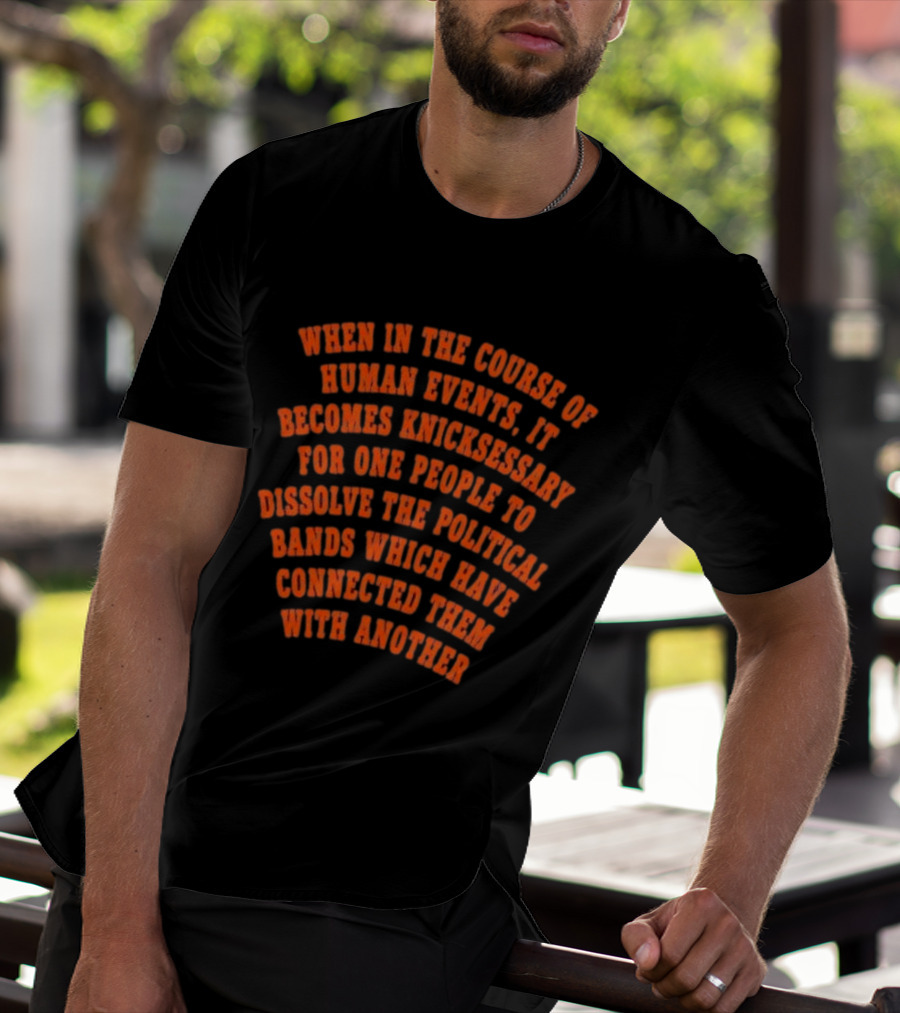 New York Knicks Necessary Political Bands Connection Dissolve T-Shirt