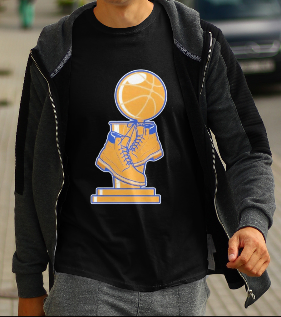 NY Basketball Trophy Timberland Boots T-Shirt