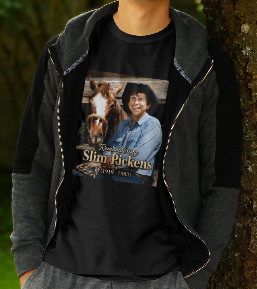 Remembering Slim Pickens 1919 1983 Cowboy T-Shirt