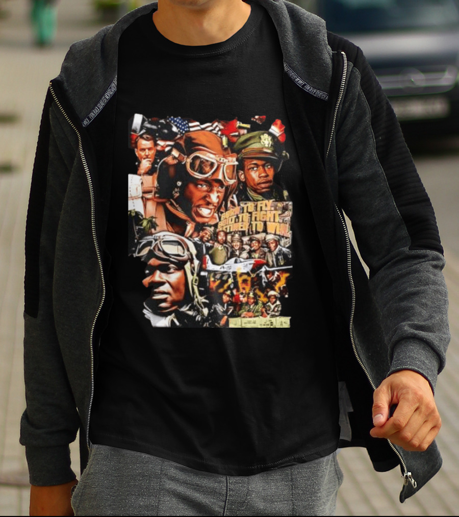 Tuskegee Airmen Born To Fly Built To Fight Destined To Win World War II US Army T-Shirt