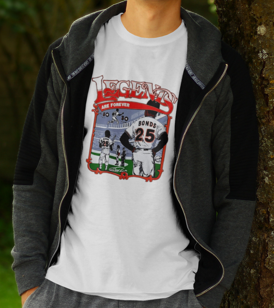 Barry Bonds Legends Are Forever San Francisco Giants 25 T-Shirt