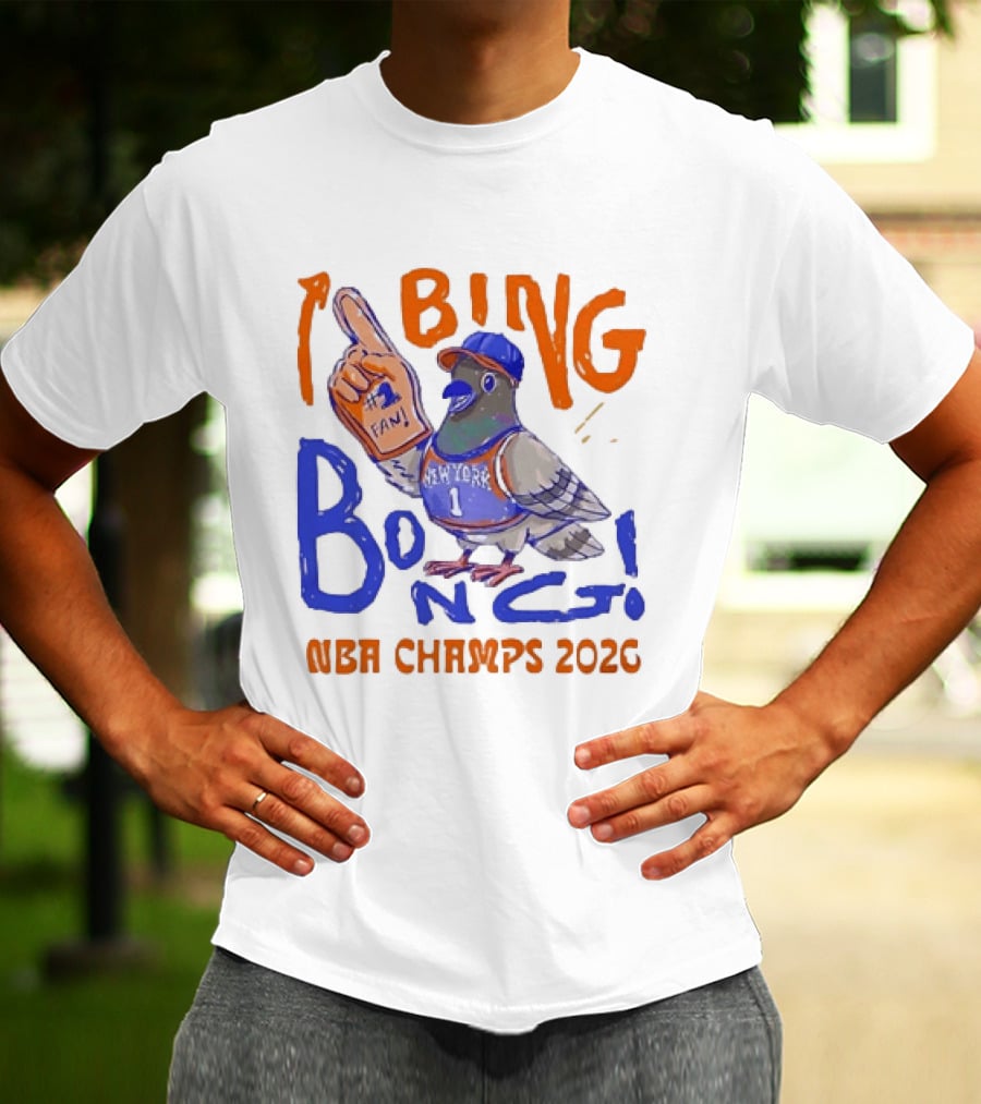 New York Pigeon BING BONG #1 Fan NBA Champs 2026 T-Shirt