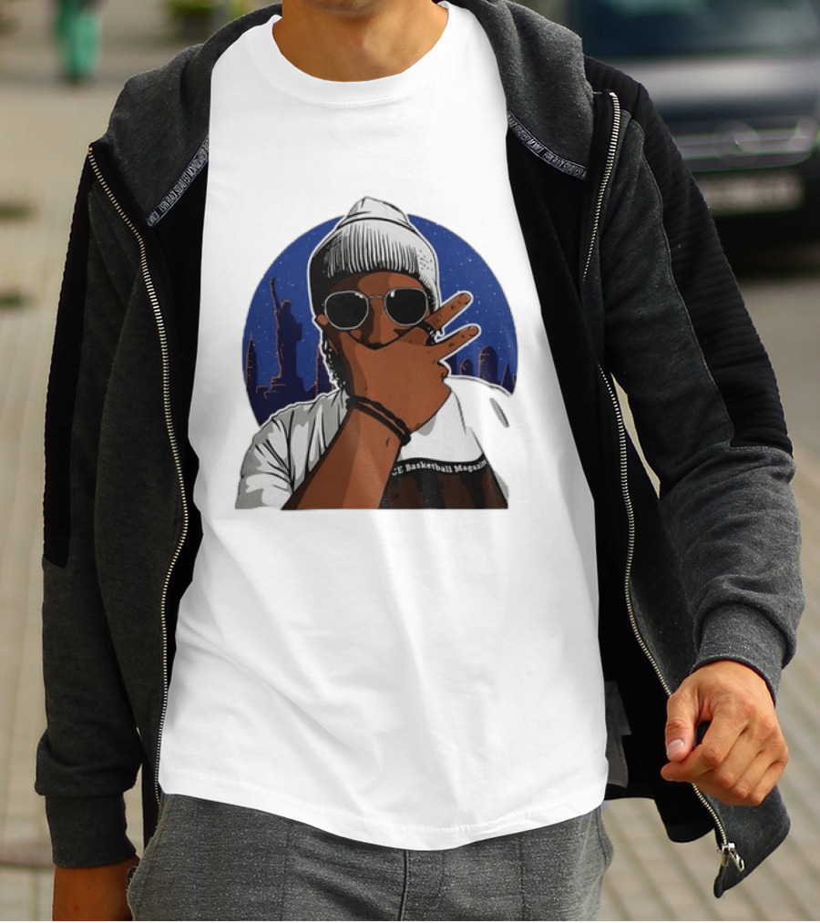 Jalen Brunson New York Knicks NBA Basketball Magazine Skyline T-Shirt