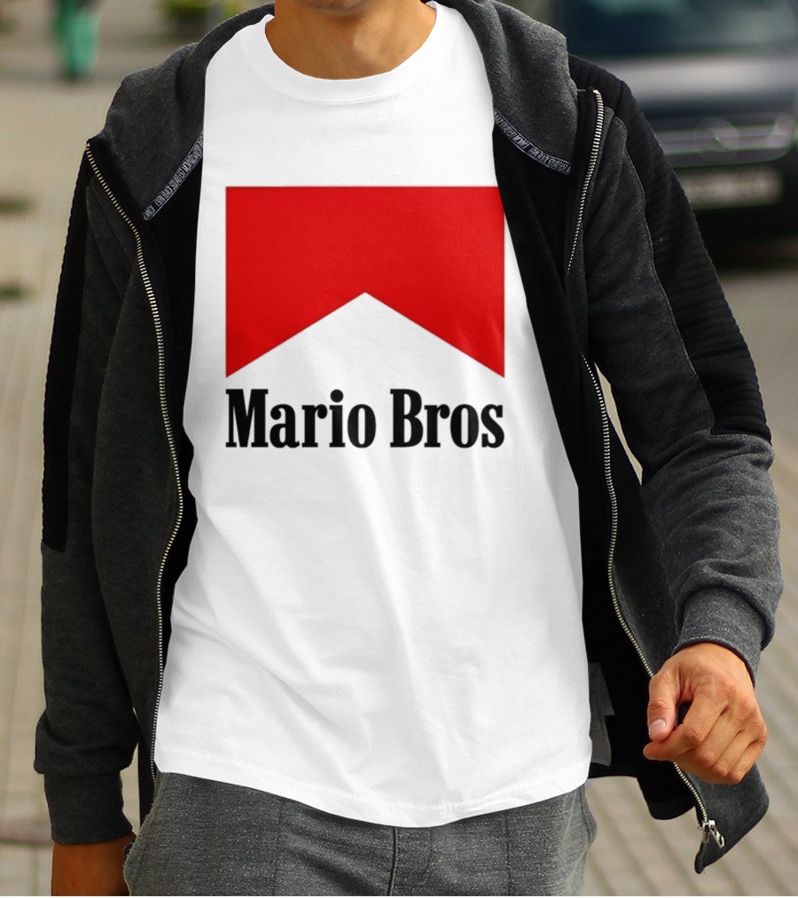 Mario Bros Red Banner T-Shirt