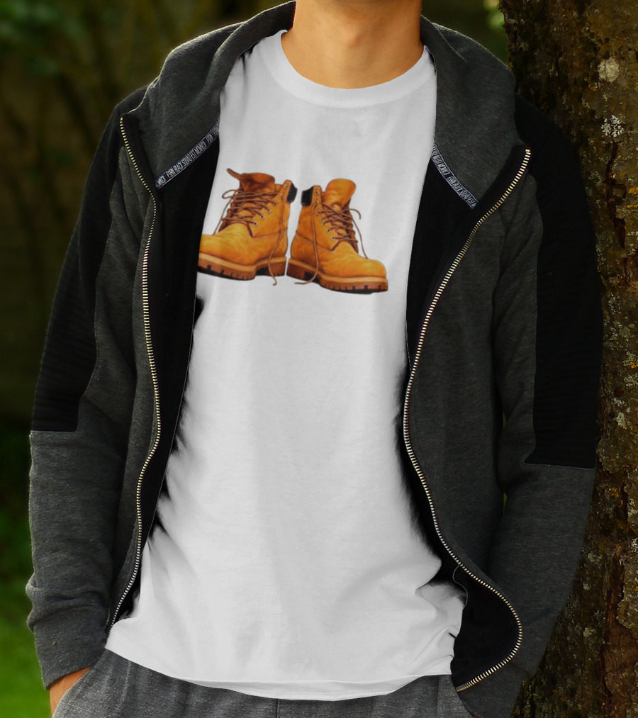 New York Forever Timberland Style Boots T-Shirt