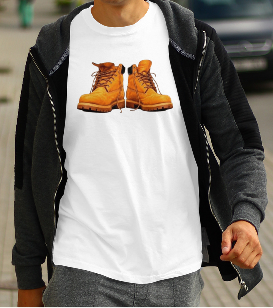 New York Forever Timberland Style Boots T-Shirt