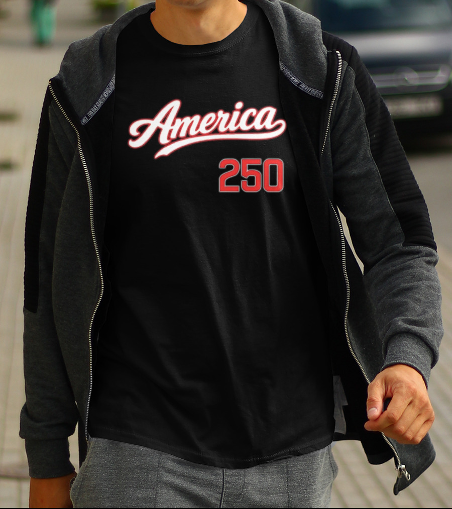 America 250 4th July Celebration Script T-Shirt