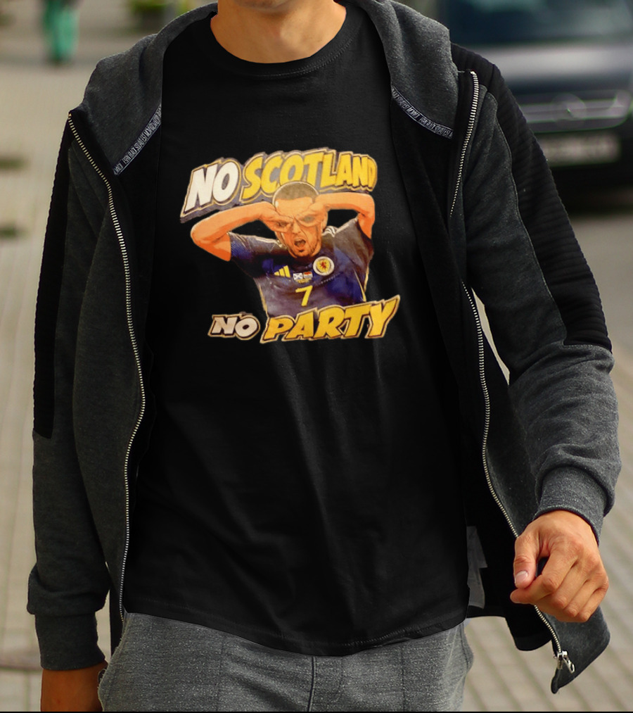 No Scotland No Party Soccer Celebration T-Shirt