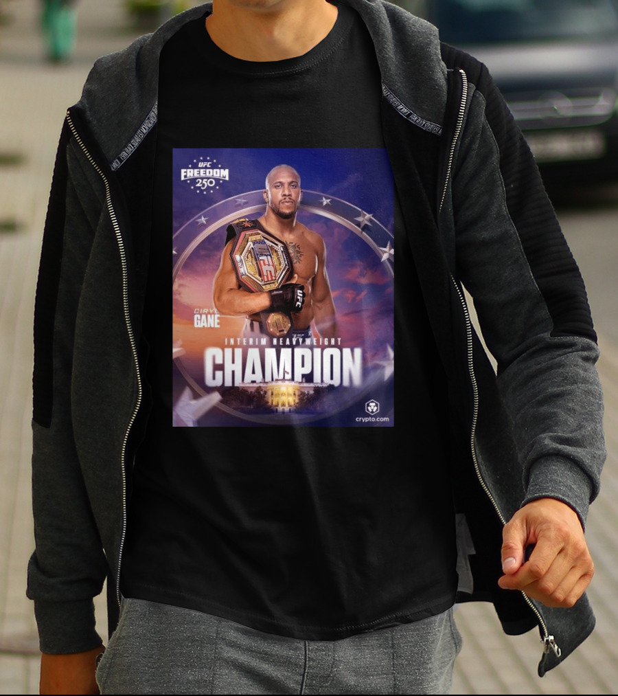 UFC Freedom 250 Ciryl Gane Interim Heavyweight Champion Crypto.com T-Shirt