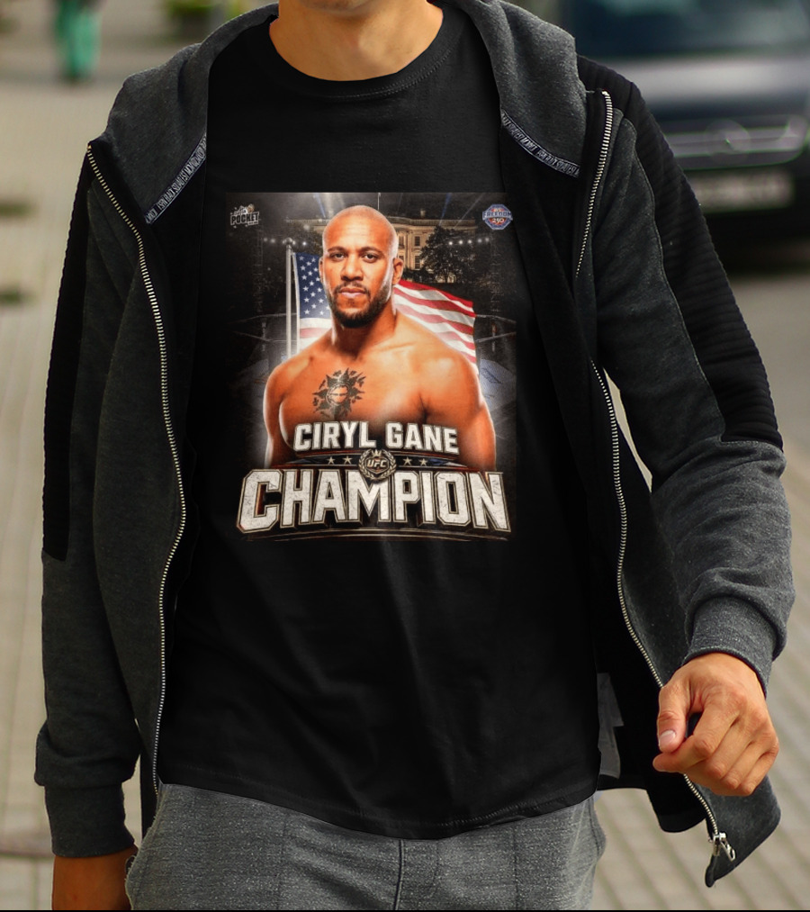 Ciryl Gane Champion UFC American Pride T-Shirt