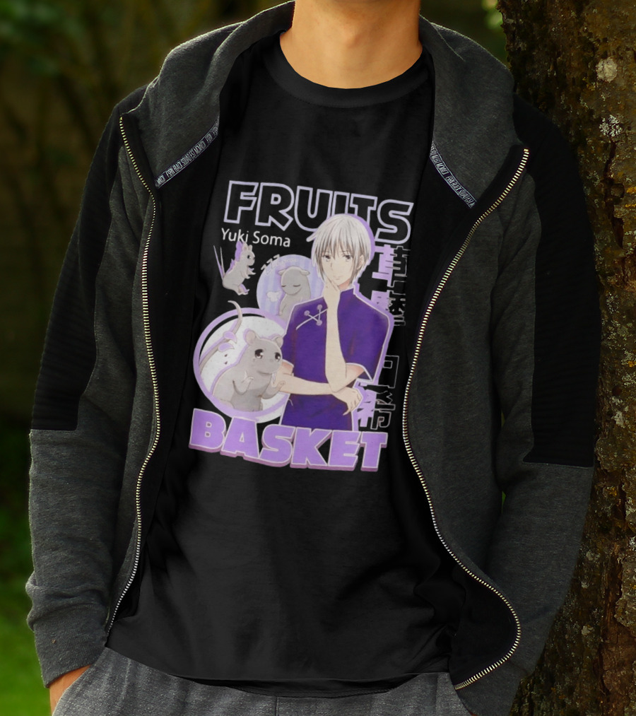 Fruits Basket Yuki Soma Kanji Mouse Transformation T-Shirt