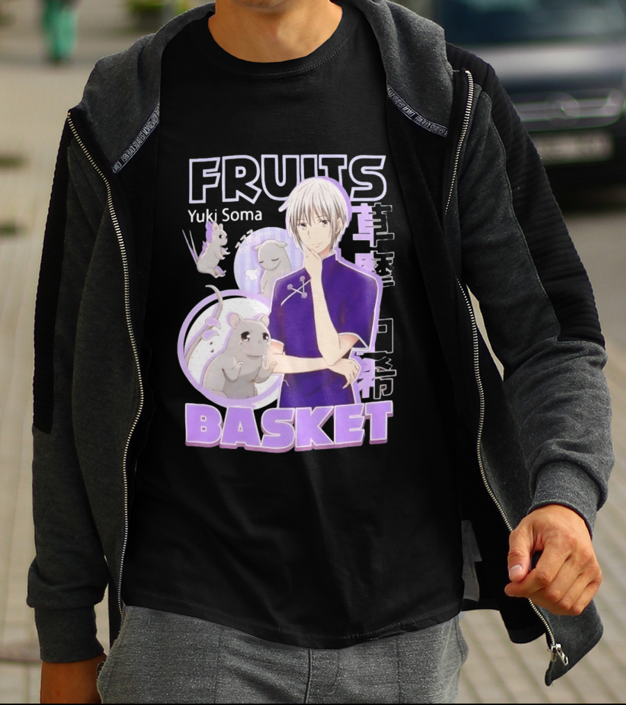 Fruits Basket Yuki Soma Kanji Mouse Transformation T-Shirt
