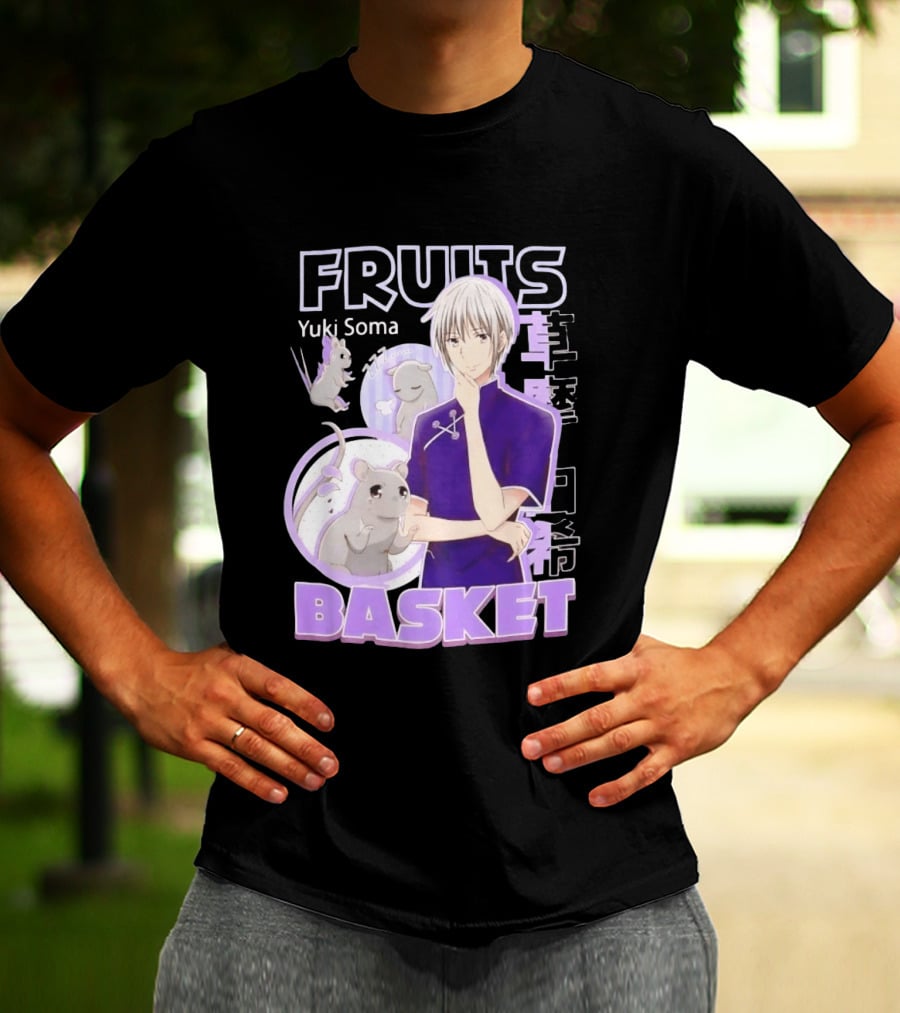 Fruits Basket Yuki Soma Kanji Mouse Transformation T-Shirt