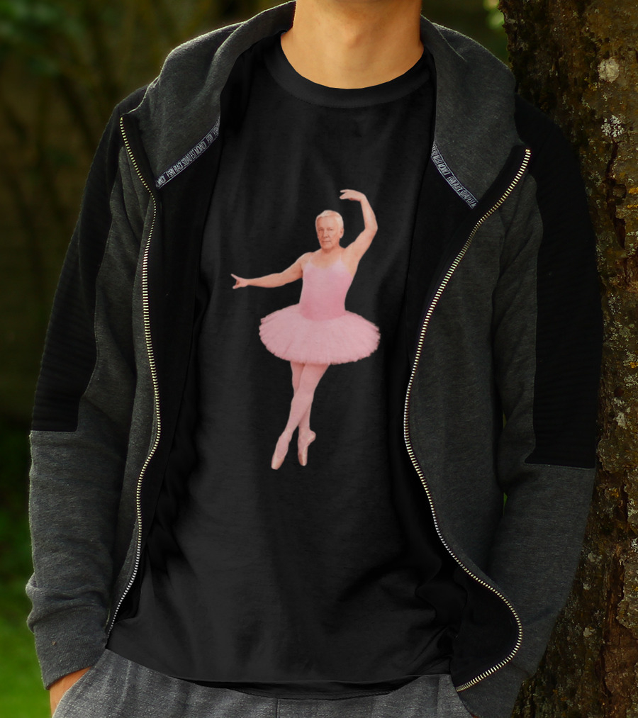 Geddy Lee Wearing Pink Ballerina Alex Lifeson Costume Iconic Image T-Shirt