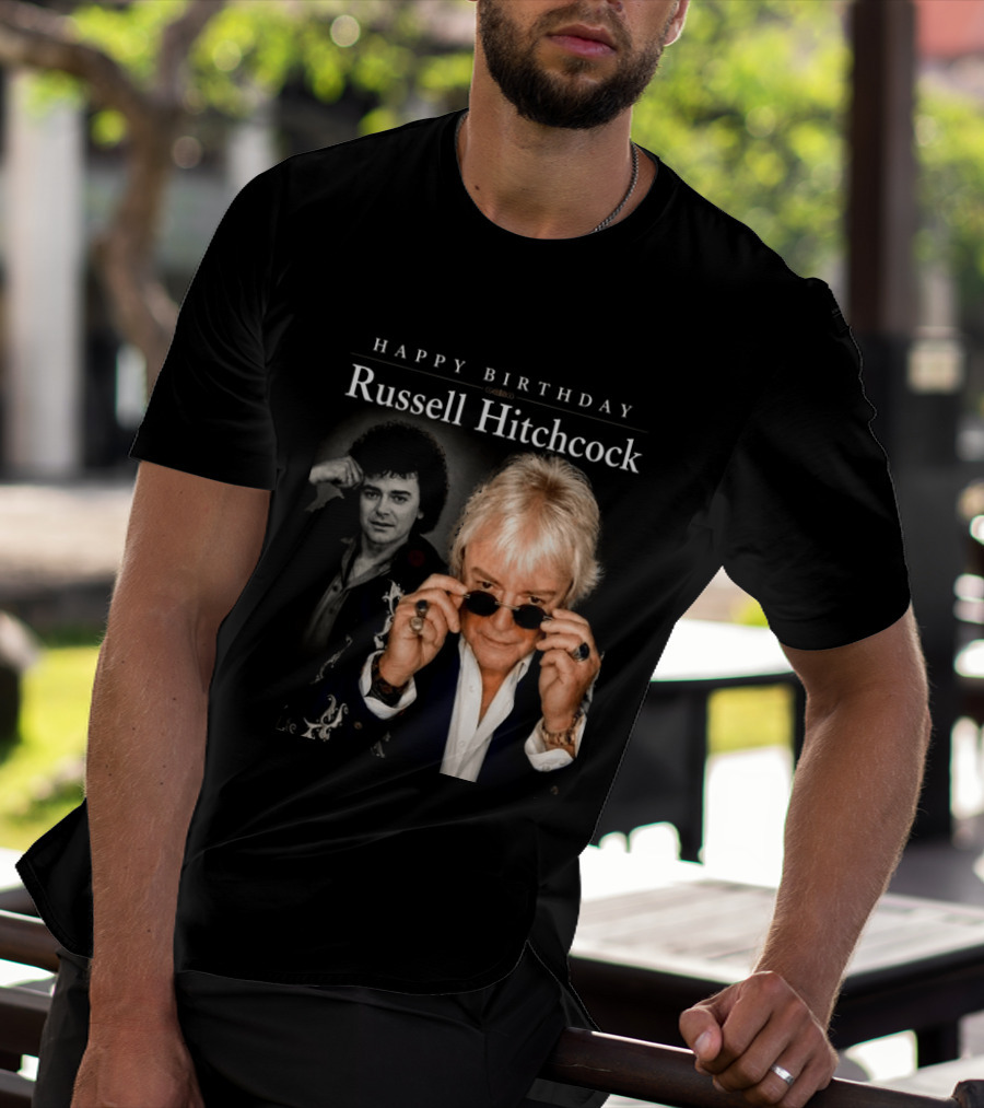 Happy Birthday Russell Hitchcock Iconic Music Celebration T-Shirt