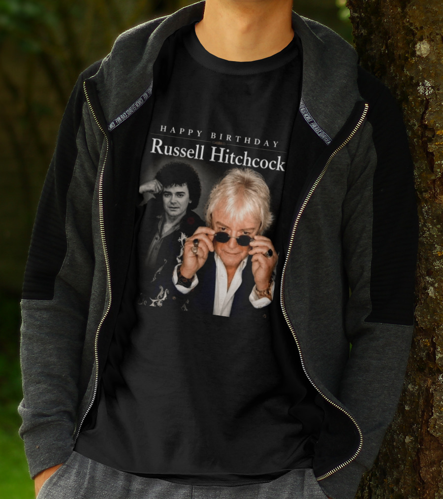 Happy Birthday Russell Hitchcock Iconic Music Celebration T-Shirt