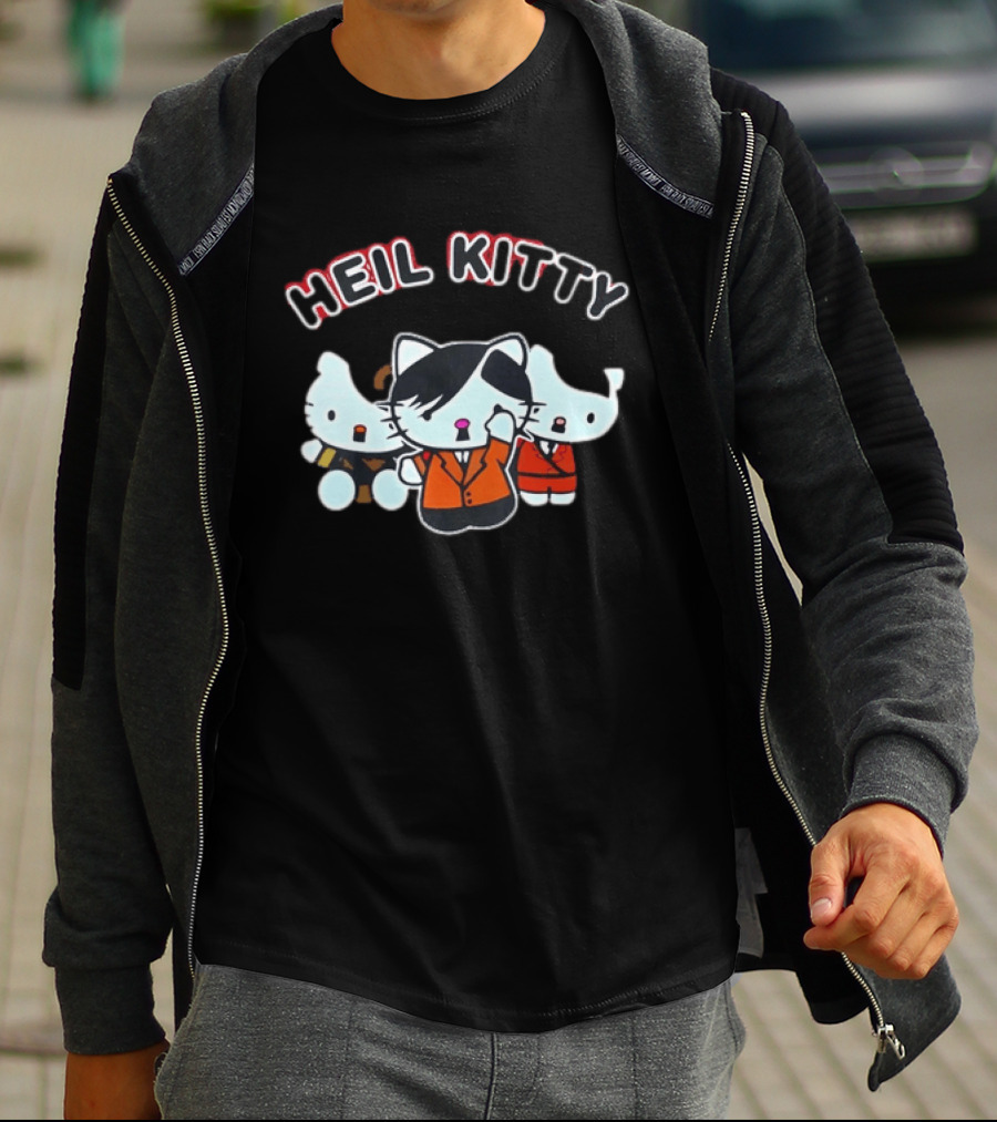 Heil Kitty Hitler Characters T-Shirt