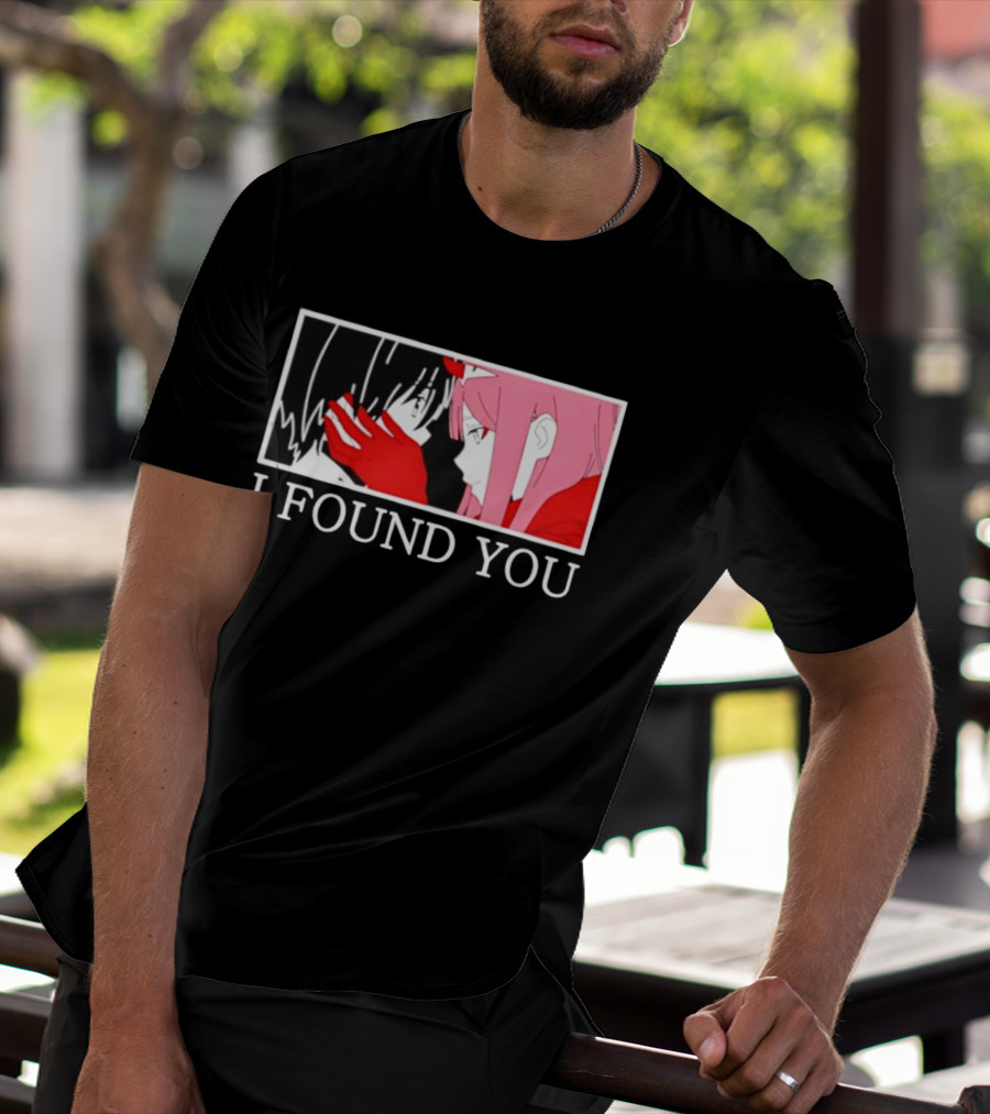 Hiro Zero Two Darling In The Franxx I Found You Anime Manga Pair Scene T-Shirt