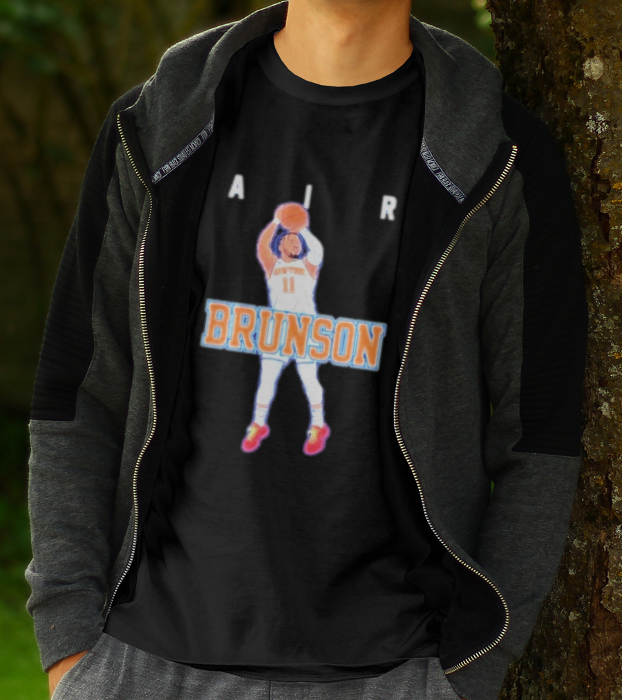 Jalen Brunson Air Brunson Knicks Basketball Jump Shot T-Shirt