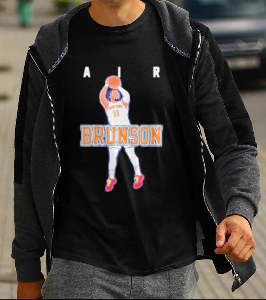 Jalen Brunson Air Brunson Knicks Basketball Jump Shot T-Shirt