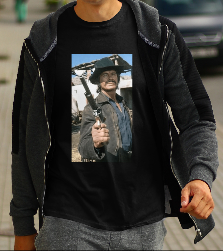 Remembering Charles Bronson 1921 2003 Classic Western Cowboy Hero T-Shirt