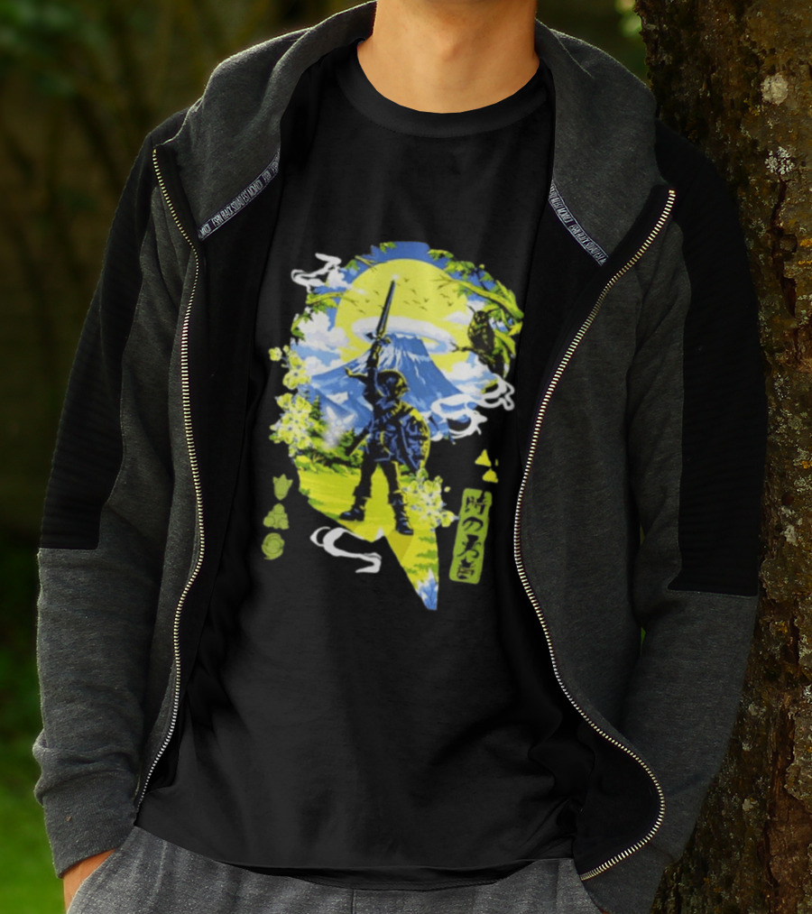 The Legend Of Zelda Link Hero Of Time Toki No Yusha Iconic Anime Style Adventure T-Shirt