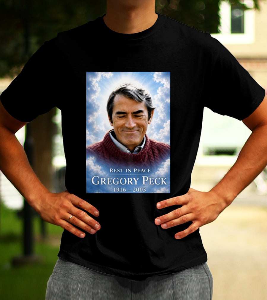 Rest In Peace Gregory Peck 1916 2003 Memorial T-Shirt
