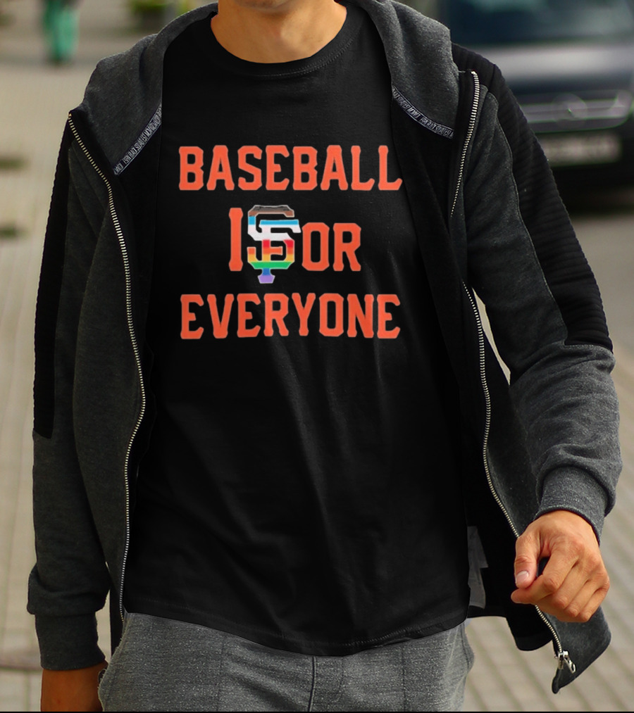BASEBALL IS FOR EVERYONE SF Giants Inclusive Pride T-Shirt