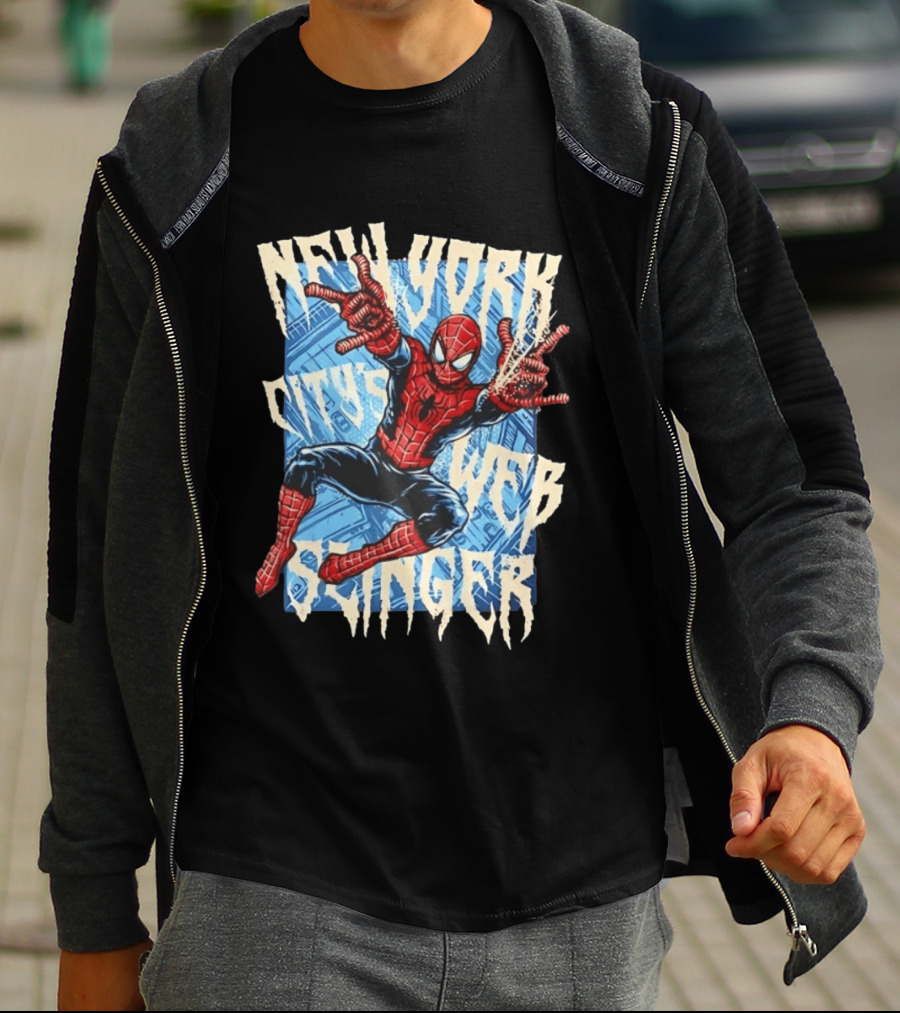 New York City's Web Slinger Spider Man T-Shirt