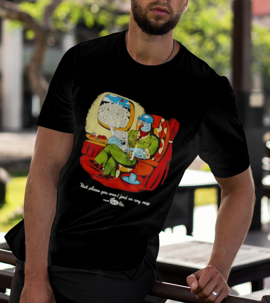 The Travel Agency Mile High Flyer Bird NY Visit Places You Won't Find On Any Map T-Shirt