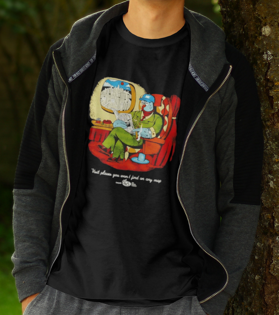 The Travel Agency Mile High Flyer Bird NY Visit Places You Won't Find On Any Map T-Shirt