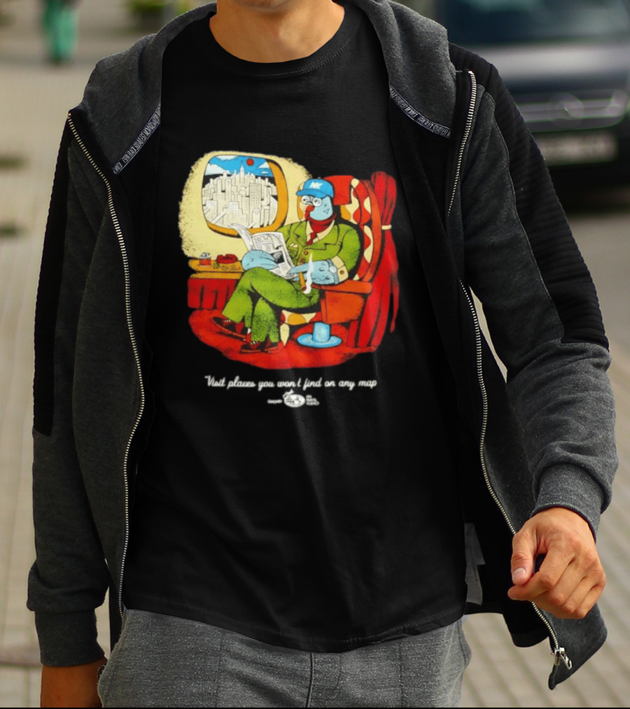 The Travel Agency Mile High Flyer Bird NY Visit Places You Won't Find On Any Map T-Shirt