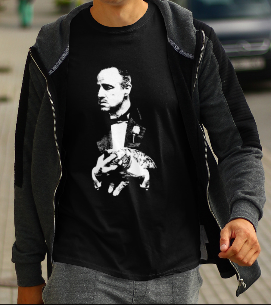 Vito Corleone Marlon Brando The Godfather Movie Film Noir T-Shirt