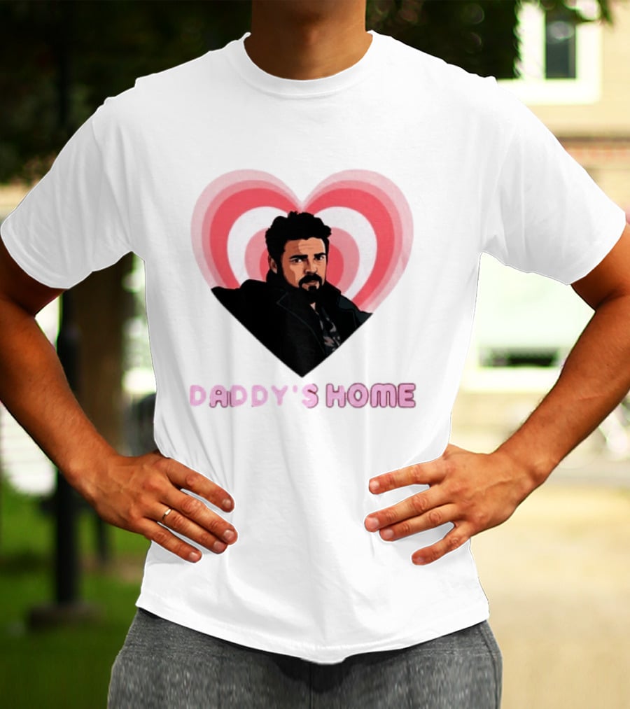 Daddy's Home The Boys Billy Butcher Heart T-Shirt