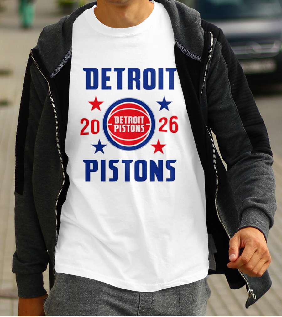 Detroit Pistons 2026 NBA Stars Team T-Shirt