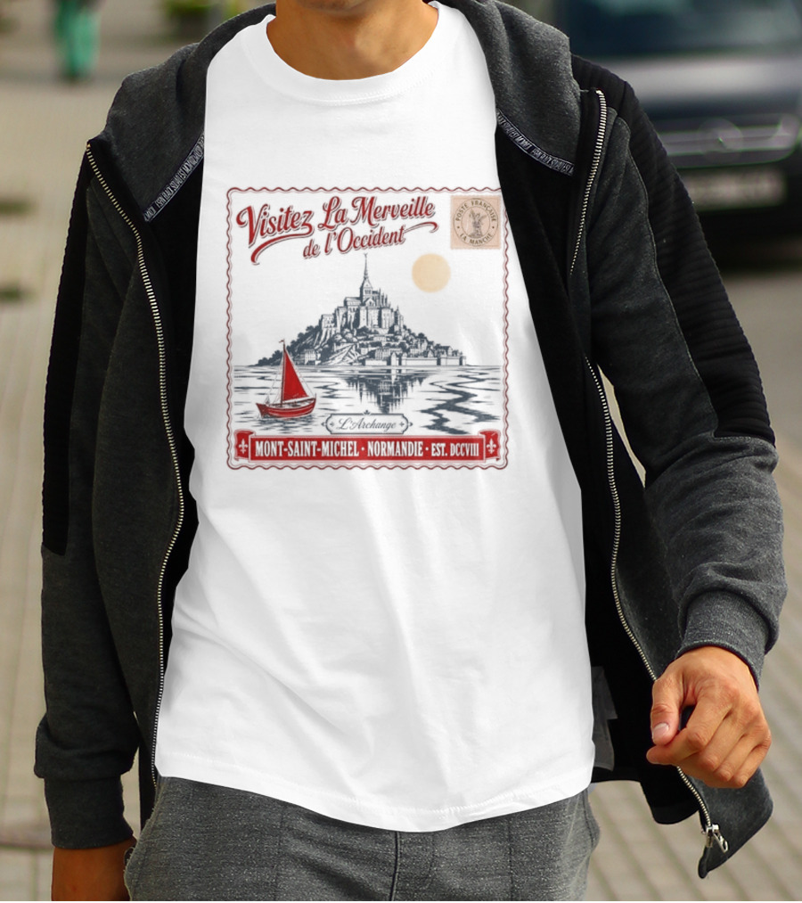 Visitez La Merveille De LOccident Mont Saint Michel Normandie Est Unique T-Shirt