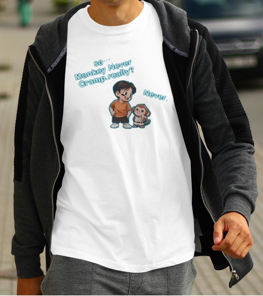 So Monkey Never Cramp Really Munenori Kawasaki Never T-Shirt