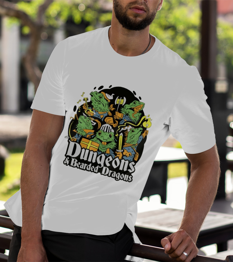 Dungeons And Bearded Dragons Adventurers Party Fantasy Game T-Shirt