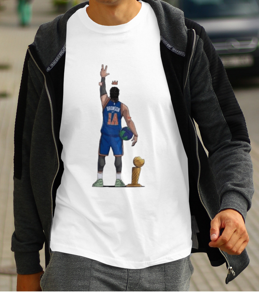 Jalen Brunson 1a Ayooo Becky Trophy 2026 NBA Basketball Knicks Sports T-Shirt