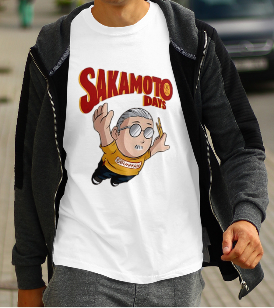 Sakamoto Days Country Super Mario Taro Sakamoto Floating T-Shirt