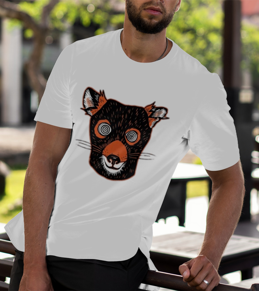 Tasmanian Devil Hypnotized Spiral Eyes Wildlife T-Shirt