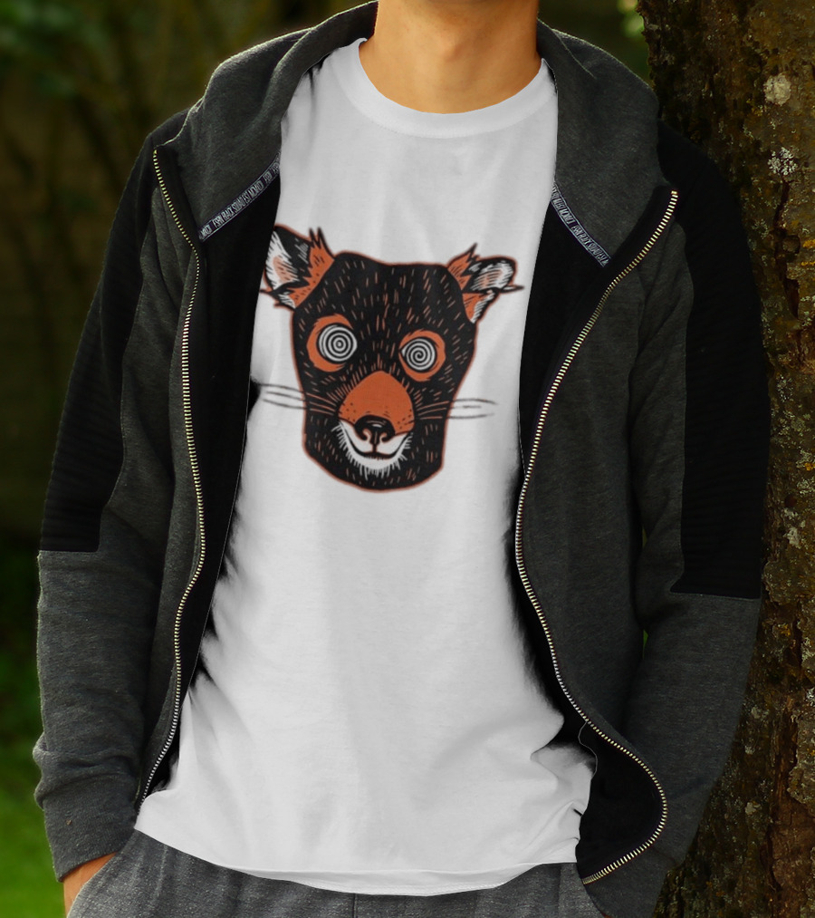 Tasmanian Devil Hypnotized Spiral Eyes Wildlife T-Shirt