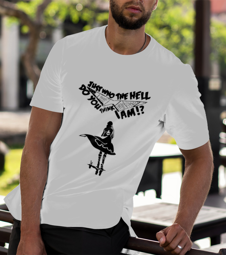 Kamina Dai Gurren Lagann Just Who The Hell Do You Think I Am Fan Favorite Catchphrase T-Shirt