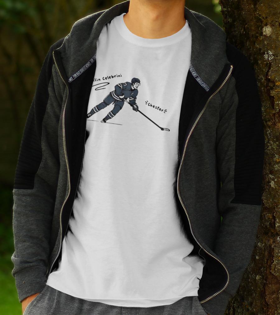 Macklin Celebrini San Jose Sharks Chester NHL Hockey Player T-Shirt
