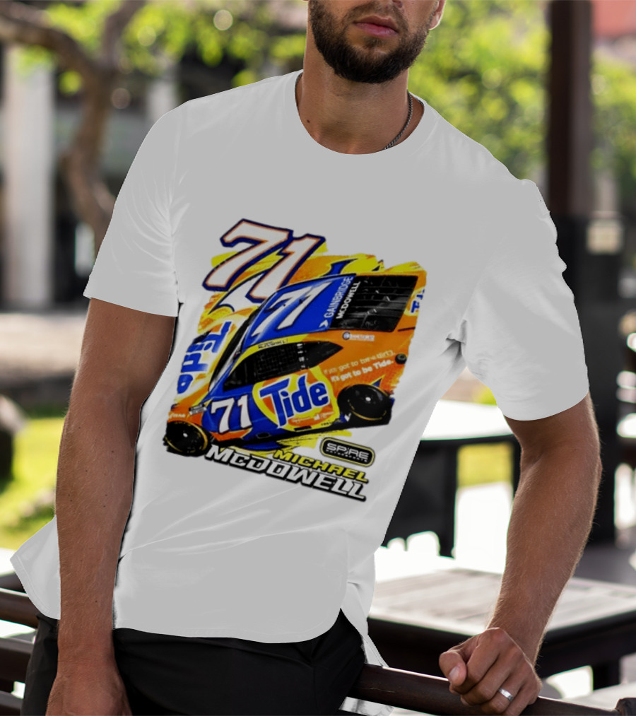 Michael McDowell Tide 71 NASCAR Racing Spire Motorsports Camry T-Shirt
