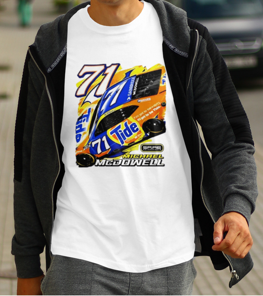 Michael McDowell Tide 71 NASCAR Racing Spire Motorsports Camry T-Shirt