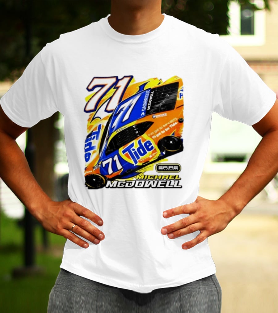 Michael McDowell Tide 71 NASCAR Racing Spire Motorsports Camry T-Shirt