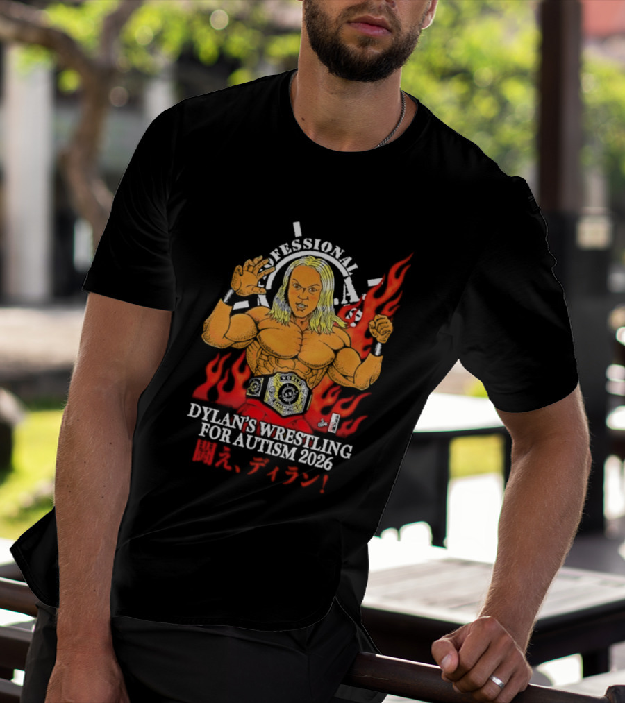 Professional Dylan's Wrestling For Autism 2026 T-Shirt